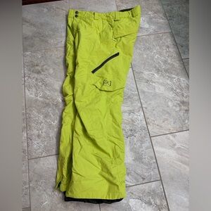 Burton AK Cyclic Gore-Tex Snow Pants - Highlighter Yellow Color